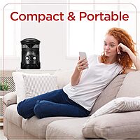Black+Decker 360° Portable Heater Fan Combo 2in1 Personal Mini Space Heater