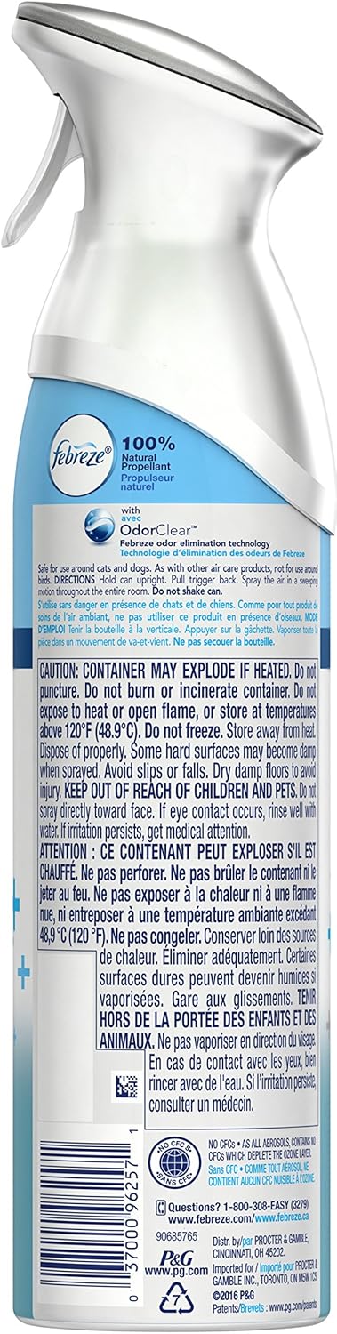 Febreze Air Mist Air Freshener Spray, Odor-Fighting Room Spray, Air Fresheners for Home and Bathroom and Kitchen