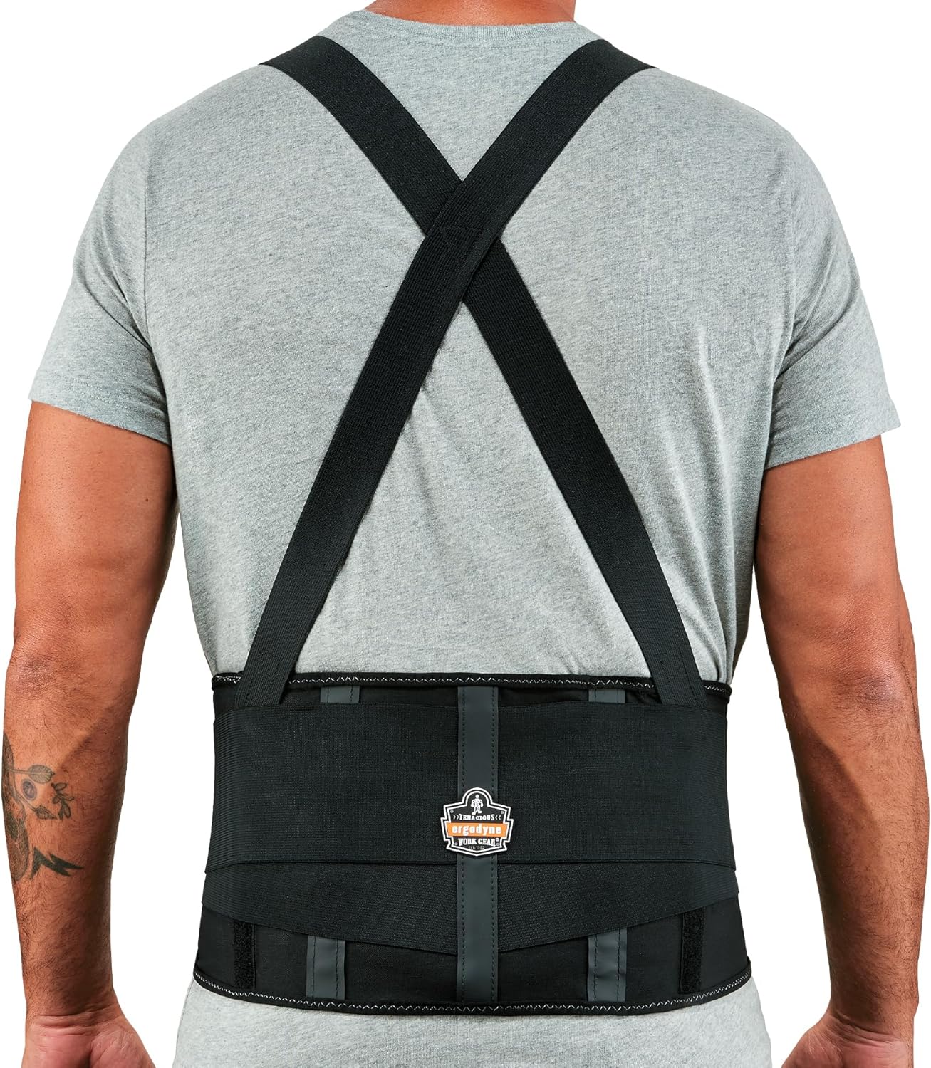 Ergodyne ProFlex 1100SF Back Support Brace, 8" Spandex Belt