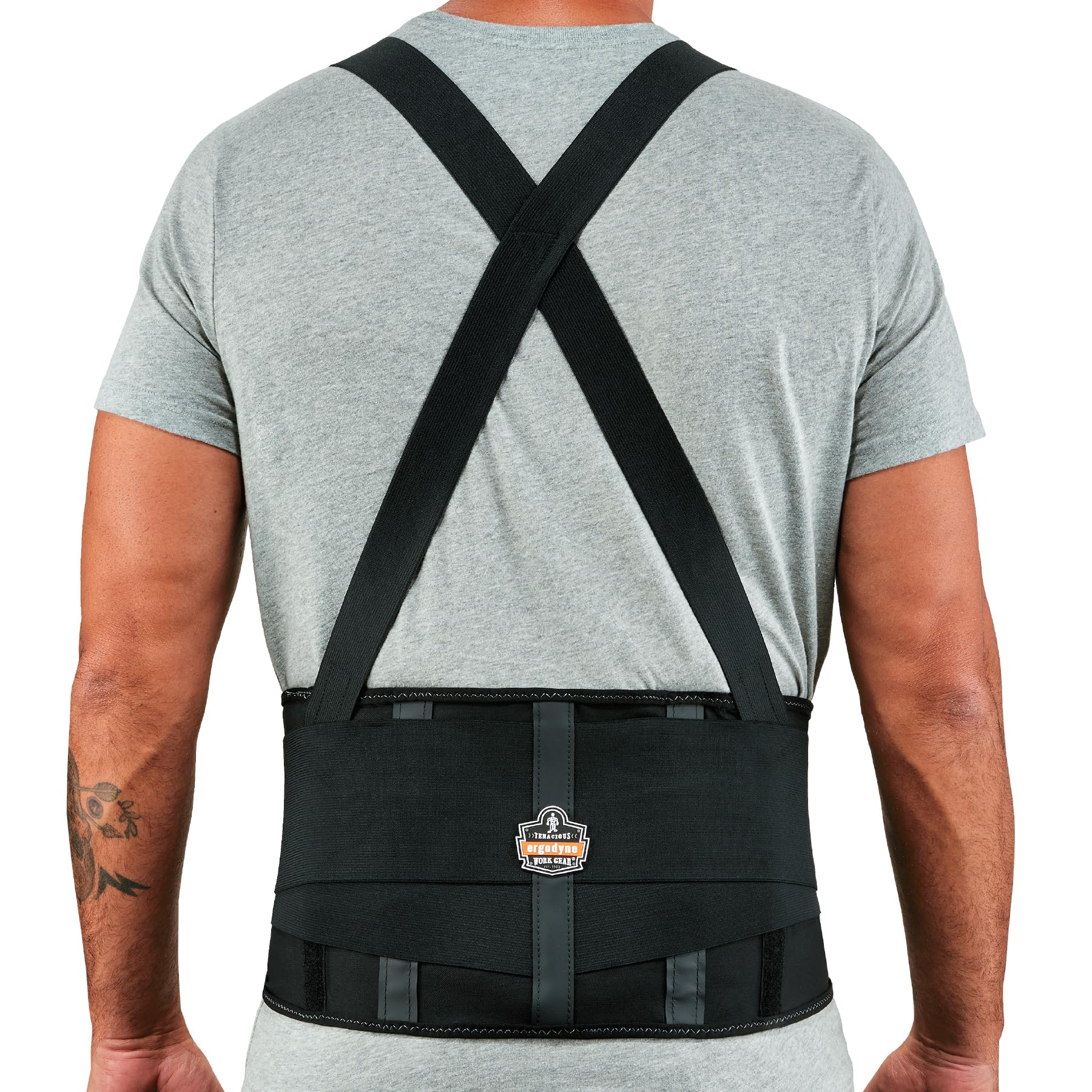 Ergodyne ProFlex 1100SF Back Support Brace, 8" Spandex Belt
