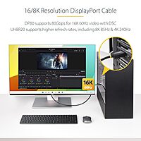 StarTech.com VESA-Certified DisplayPort 2.1 Cable (Male-to-Male)