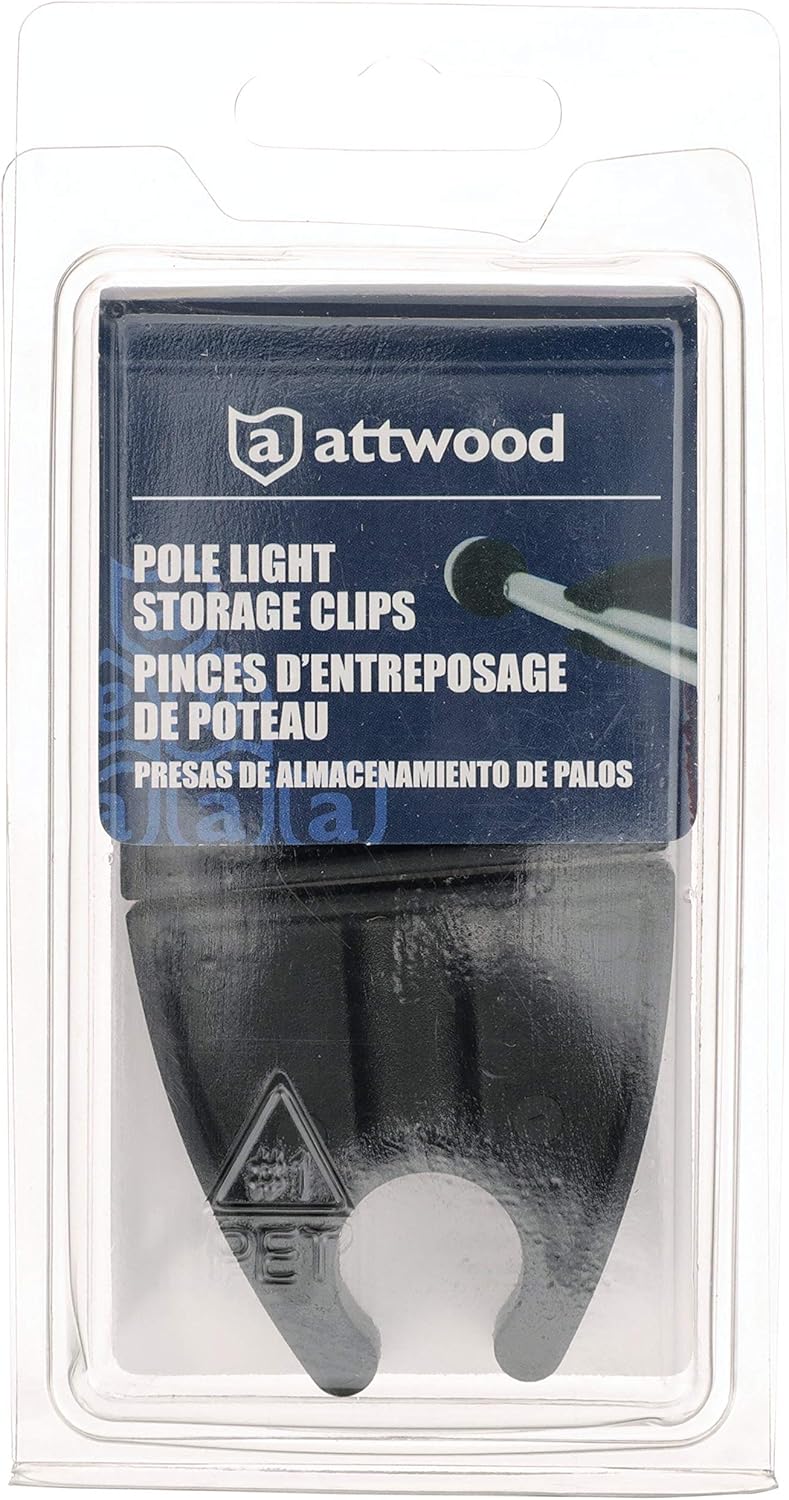 Attwood 7571L7 Pole Light Storage Clips - One Size