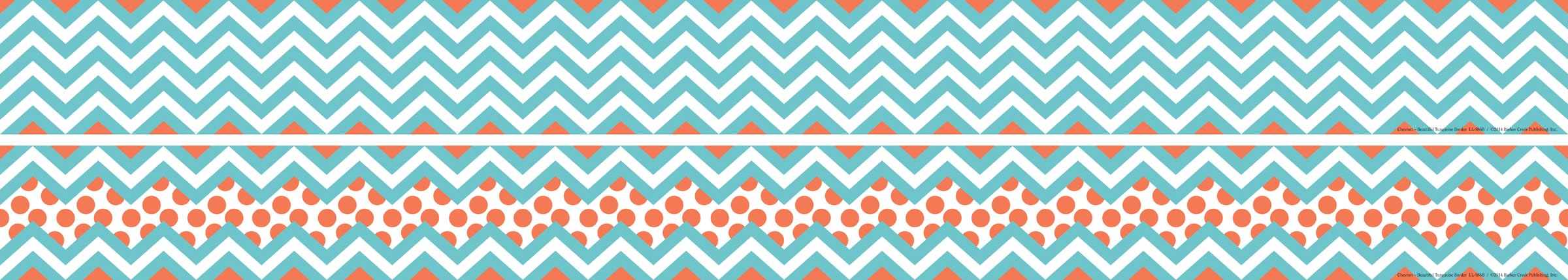 BARKER CREEK Double-Sided Chevron Border Strips, 3 in x 35 in