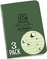 RITE IN THE RAIN Weatherproof Mini-Stapled Notebook, Field-Flex Cover, Universal Pattern