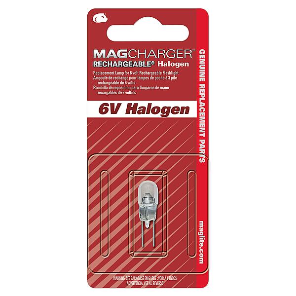 Maglite Replacement Halogen Lamp for MagCharger Flashlight, 1 pk - LR00001 Rechargeable Rechargeable (1)