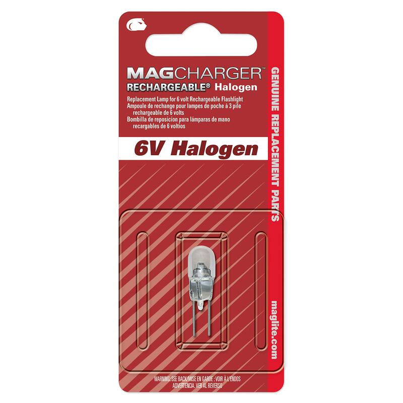 Maglite Replacement Halogen Lamp for MagCharger Flashlight, 1 pk - LR00001 Rechargeable Rechargeable (1)