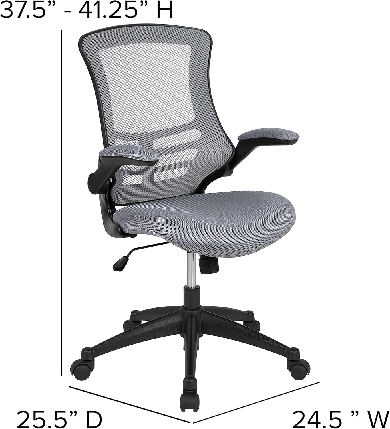 Flash Furniture Kelista Mid-Back Mesh Swivel Office Chair