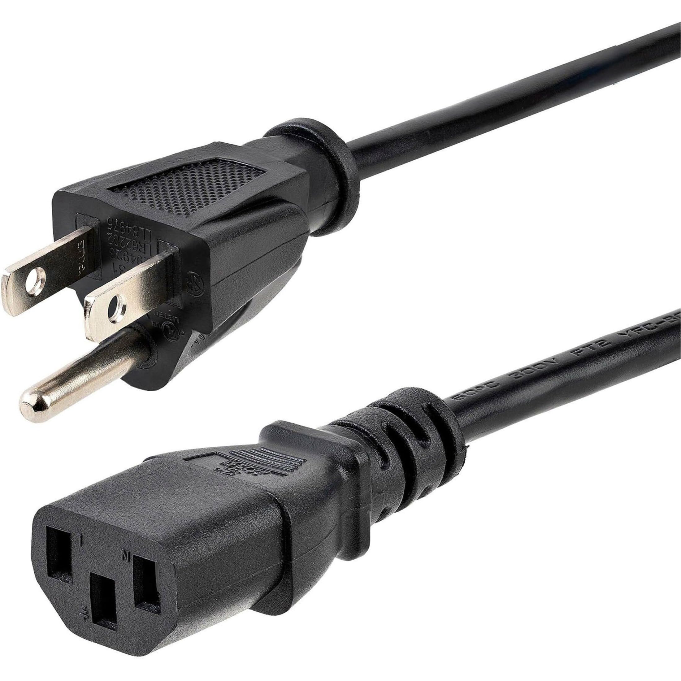 StarTech.com NEMA 5-15P to IEC 60320 C13 Computer Power Cord
