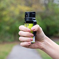 SABRE RED SABRE Protector Dog Pepper Spray & Belt Clip, Fast Flip Top Safety, 7 Bursts, 15-Foot (4.6-Meter) Range