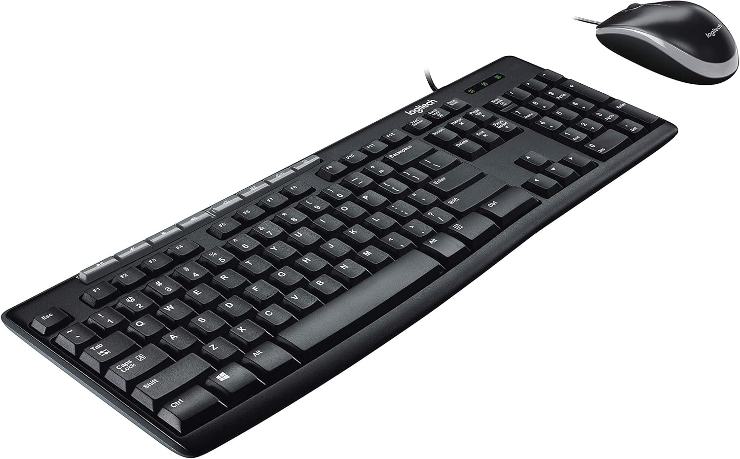 Logitech Media Combo MK200 Full-Size Keyboard and High-Definition Optical Mouse Keyboard and Mouse