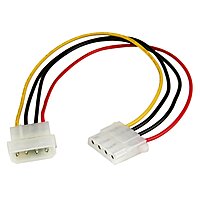 StarTech.com 12in Molex LP4 Power Extension Cable M/F - 4 pin Molex Power Connector - 4 pin Power Extension Cable