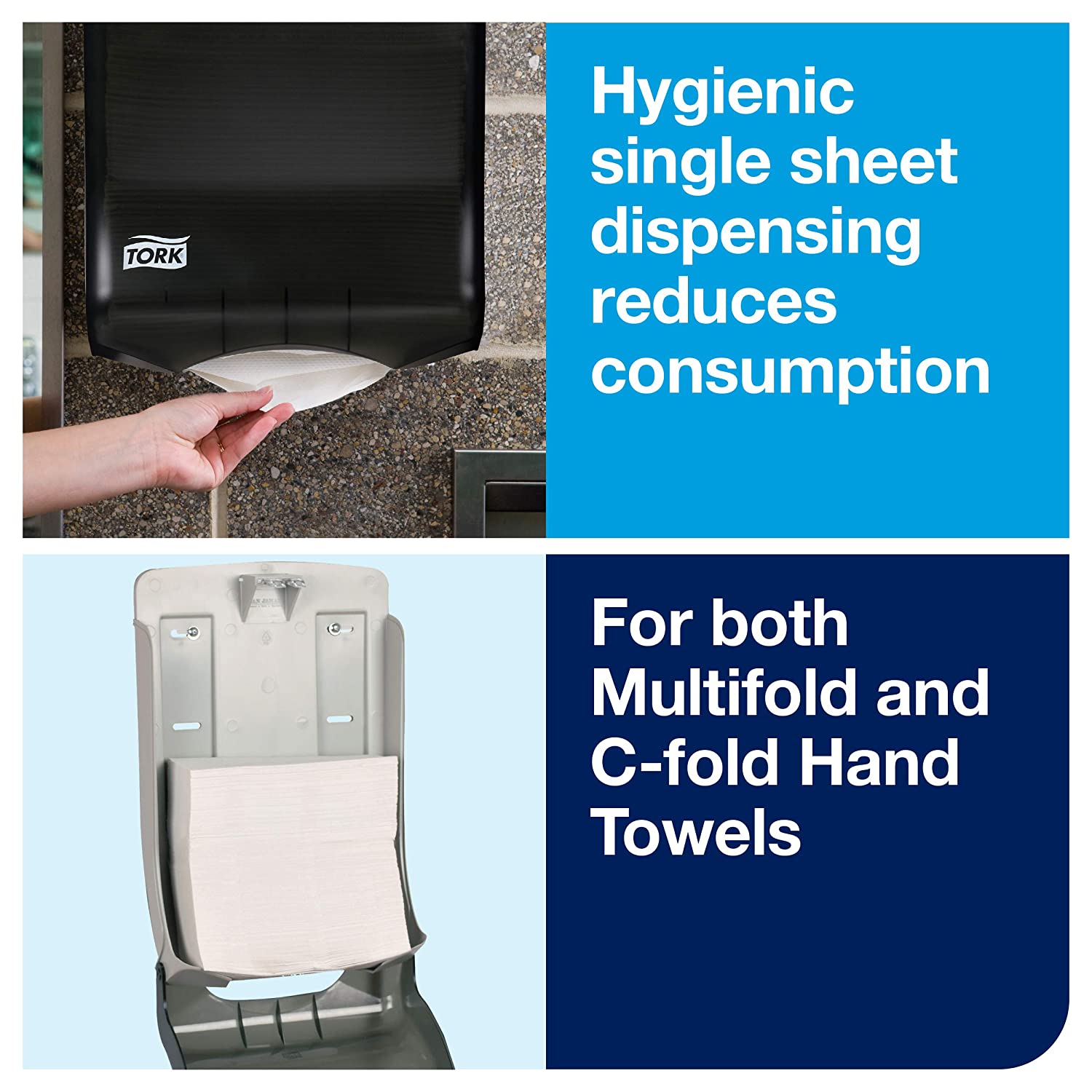 Tork Multifold and C-Fold Hand Towel Dispenser Smoke