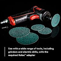 3M Green Corps Roloc Disc 36525, 40+ Grit, 2 in, Pack of 25 Heavy Duty, Quick Change Discs for Grinding, Coating Removal