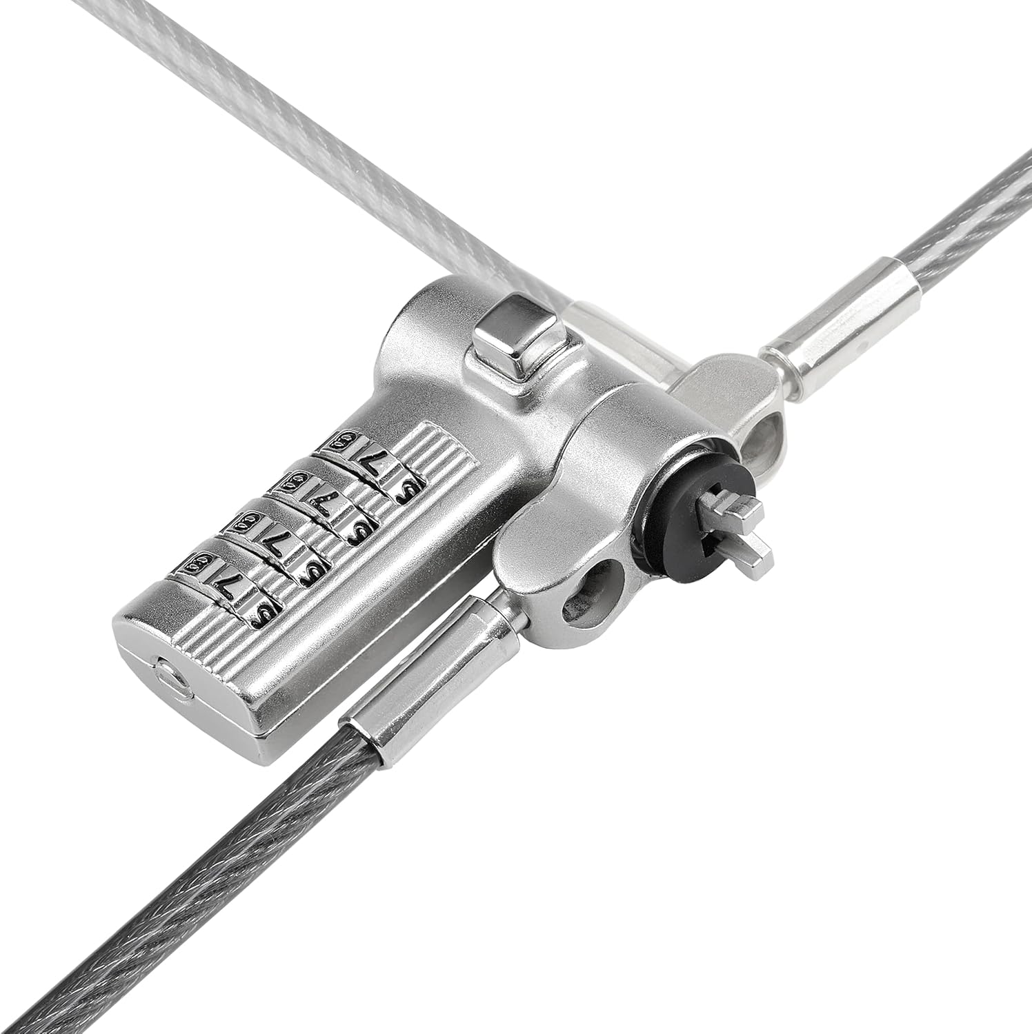 StarTech.com Universal 3-in-1 Laptop Lock 6.6ft (2m) Security Cable