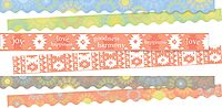 Barker Creek Double-Sided Border, Calming Sunset, School & Office Supplies, Bulletin Board Border Trim, Set of 3 Designs, Coordinating Designs Printed on Both Sides for Twice The Value, 38/Set (4028)