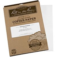 RITE IN THE RAIN Weatherproof Copier Paper, 8.5" x 11", 20# White