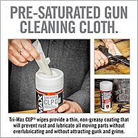 Real Avid Tri-Max CLP Gun Cleaning Wipes 60 Count | CLP Gun Cleaner And Lubricant | One-Step Gun Cleaning Oil and Lubricant