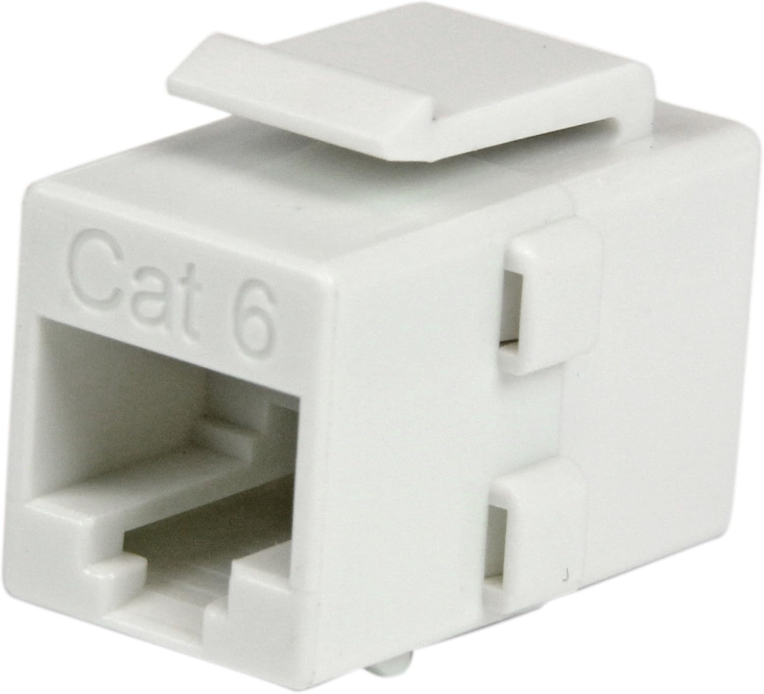 StarTech.com White Cat 6 RJ45 Keystone Jack Network Coupler F/F - RJ45 Coupler - Cat6 Coupler