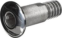 ATTWOOD Stainless Steel Straight Barbed Thru-Hull (Standard Thread)