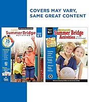 Summer Bridge Activities Kindergarten to 1st Grade Workbooks, K-1 Activity Book With Math, Reading Comprehension, Science, Fitness, Social Studies, Writing Practice, and Flash Cards (Volume 2)