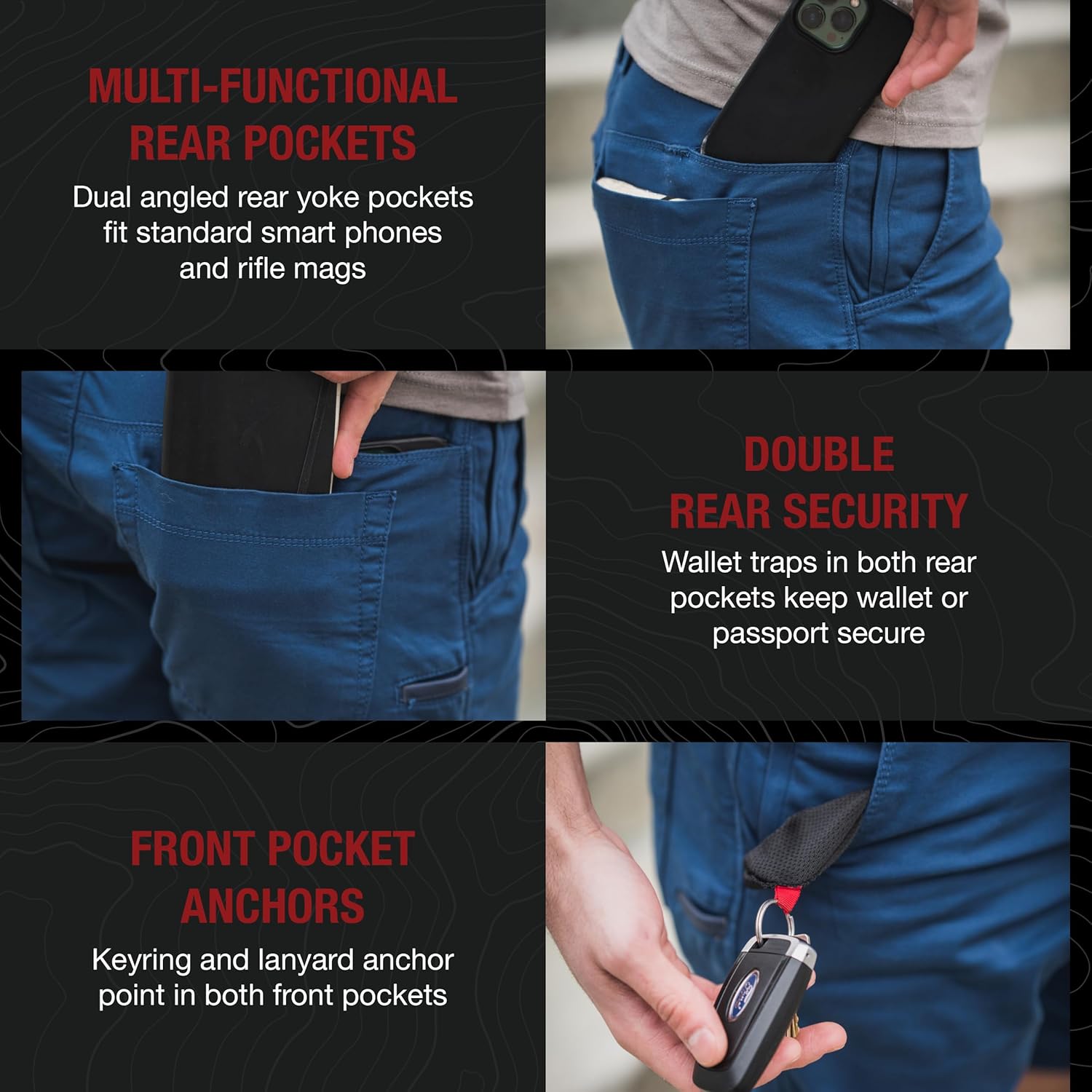VERTX Delta LT 10 Inch Mens Tactical Shorts with Pockets