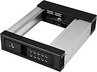 StarTech.com 5.25" to 3.5" Trayless Hard Drive Hot Swap Bay - Removable Hard Drive Bay for 3.5" SATA/SAS Drives