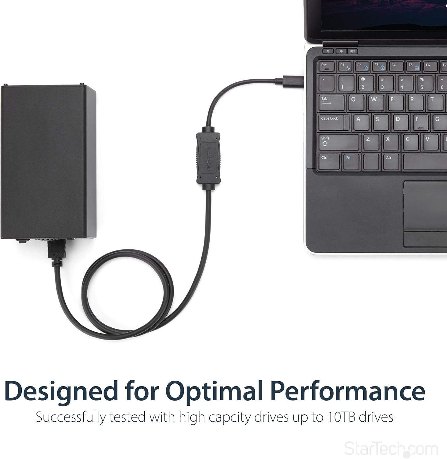 StarTech.com USB C to eSATA Cable - 3 ft / 1m - 5Gbp - for HDD/SSD/ODD - External Hard Drive Adapter