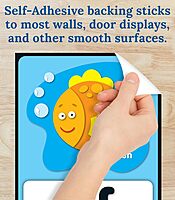 Carson Dellosa 27 pc Set of Quick Stick™ Self-Adhesive abc Bulletin Board Decorations, Alphabet Toddler Learning Posters, Letters With Sight Word Images for Sound Recognition, Classroom and Wall Decor