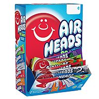 Airheads Candy Bars, Variety Bulk Box, Chewy Full Size Fruit Taffy, Back to School, Halloween, Non Melting, Concessions, Parties, 90 Individually Wrapped Full Size Bars (Packaging May Vary)
