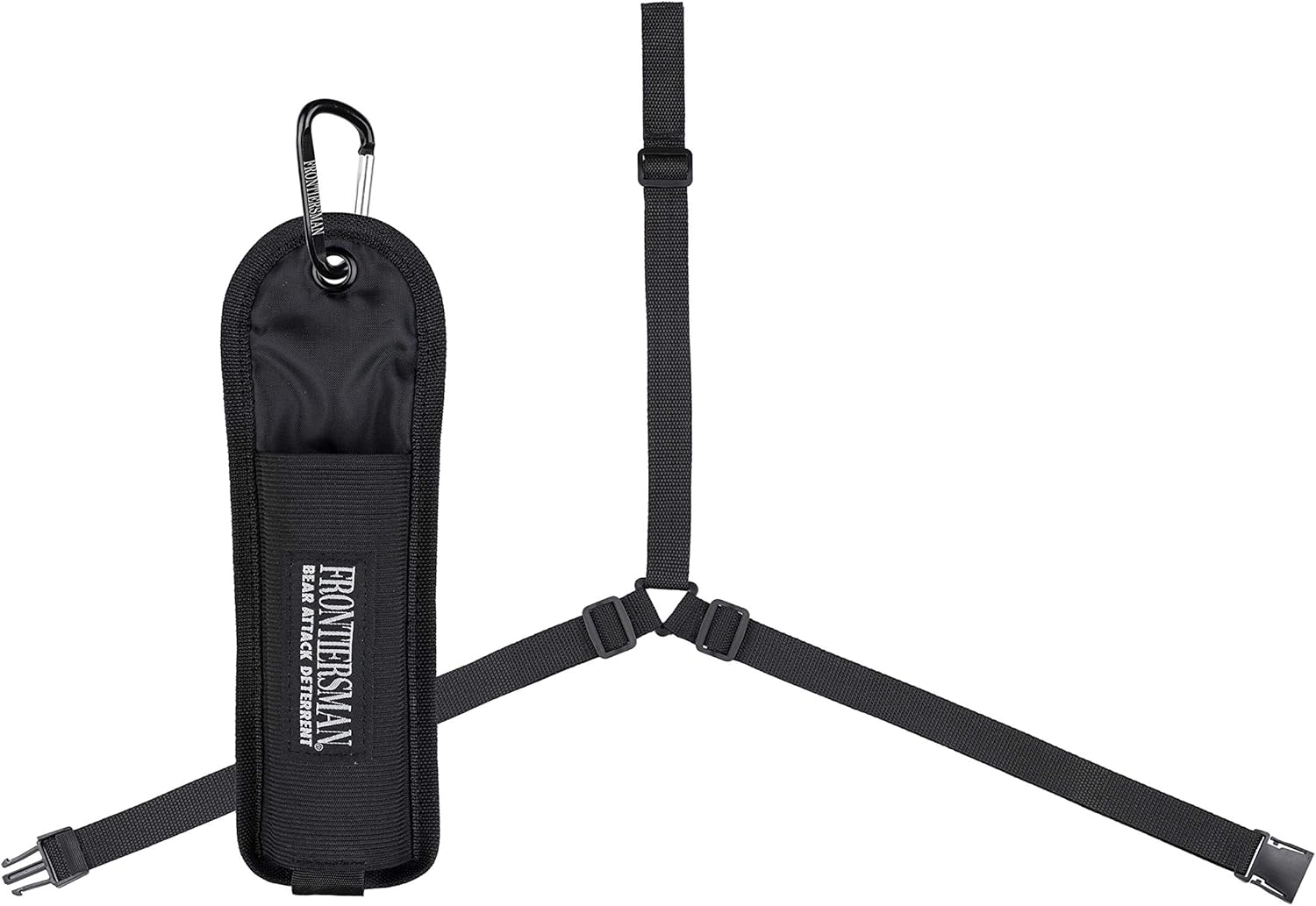 SABRE Frontiersman Bear Spray Holster, Nylon 3-in-1 Chest/Belt/Waist, Fits 7.9 & 9.2 oz