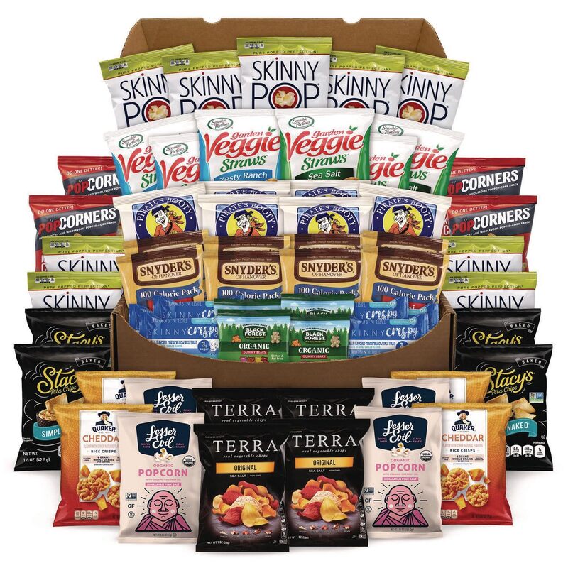 Snack Box Pros Big Healthy Snack Box, 61 Assorted Snacks