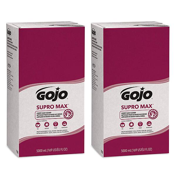 GOJO SUPRO MAX Heavy-Duty Hand Cleaner Refill for PRO TDX, 5000 mL (Pack of 2)