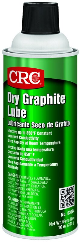 CRC Dry Graphite Lube 03094 – 10 Wt. Oz, Dry Film Lubricant 1 Pack Lubricant