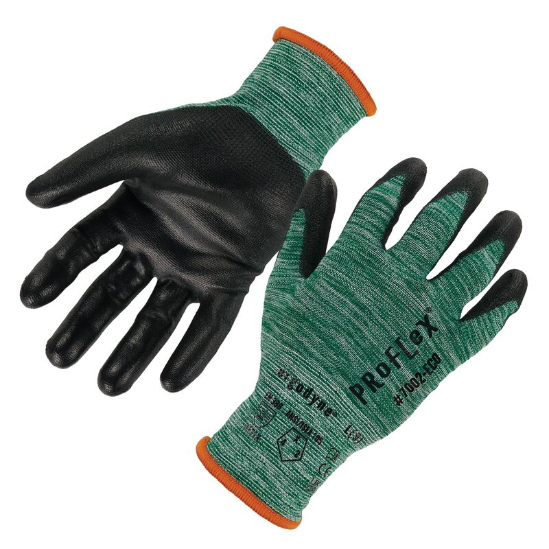 ERGODYNE ProFlex 7002-ECO Recycled PU Coated Work Gloves 15-Gauge