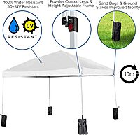 Flash Furniture Harris 10'x10' Pop Up Event Canopy Tent