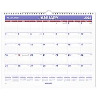 AT-A-GLANCE Monthly Wall Calendar
