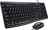 Logitech Media Combo MK200 Full-Size Keyboard and High-Definition Optical Mouse Keyboard and Mouse