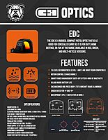 C+H EDC RMSc-Compatible Micro Red Dot Reflex Sight for Pistol