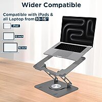 Uncaged Ergonomics Swivel Adjustable Laptop Stand for Desk