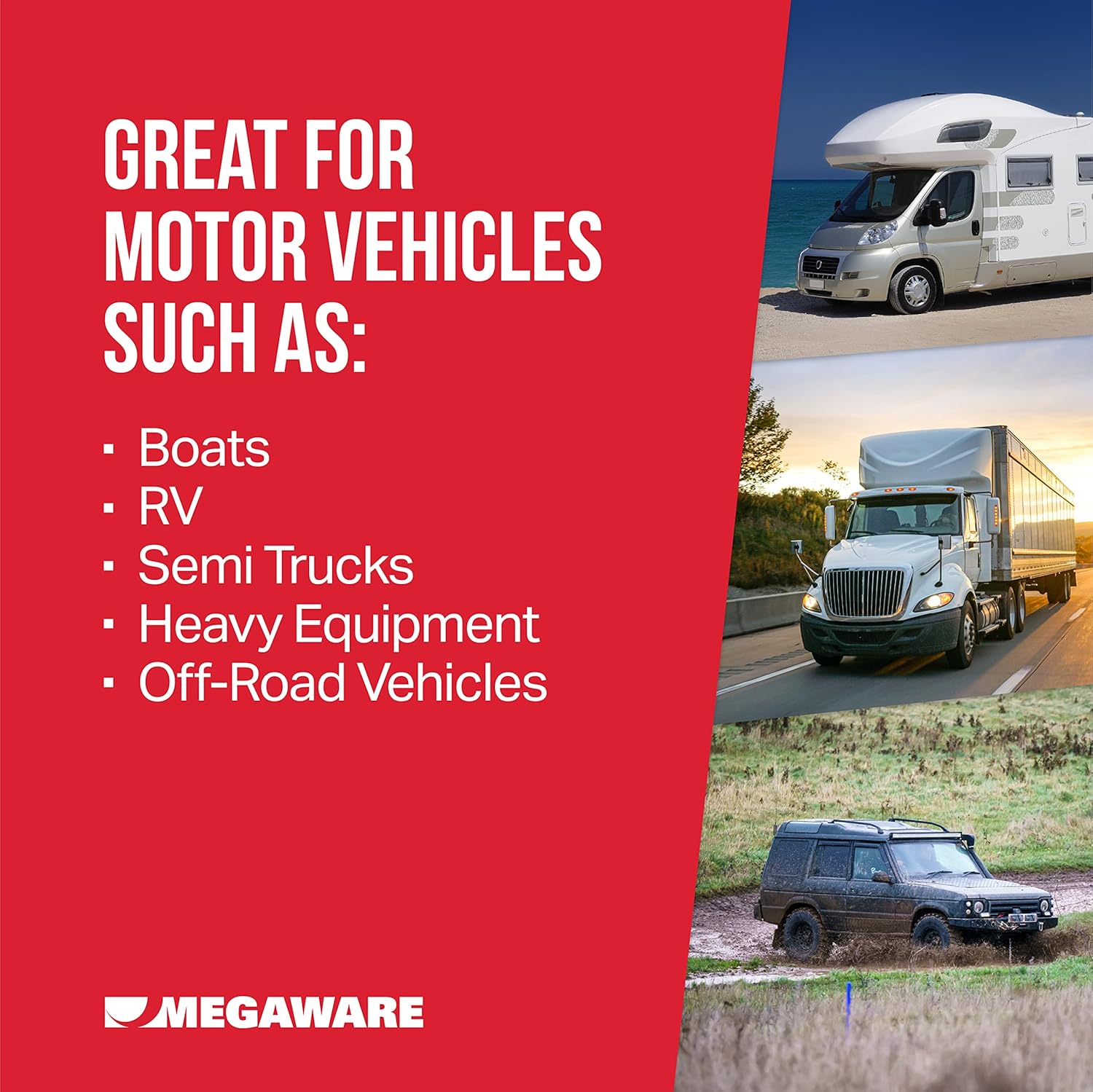 Megaware - BatteryGuard Protector - Great for Boats, RVs, Semi Trucks, and Off-Road Vehicles