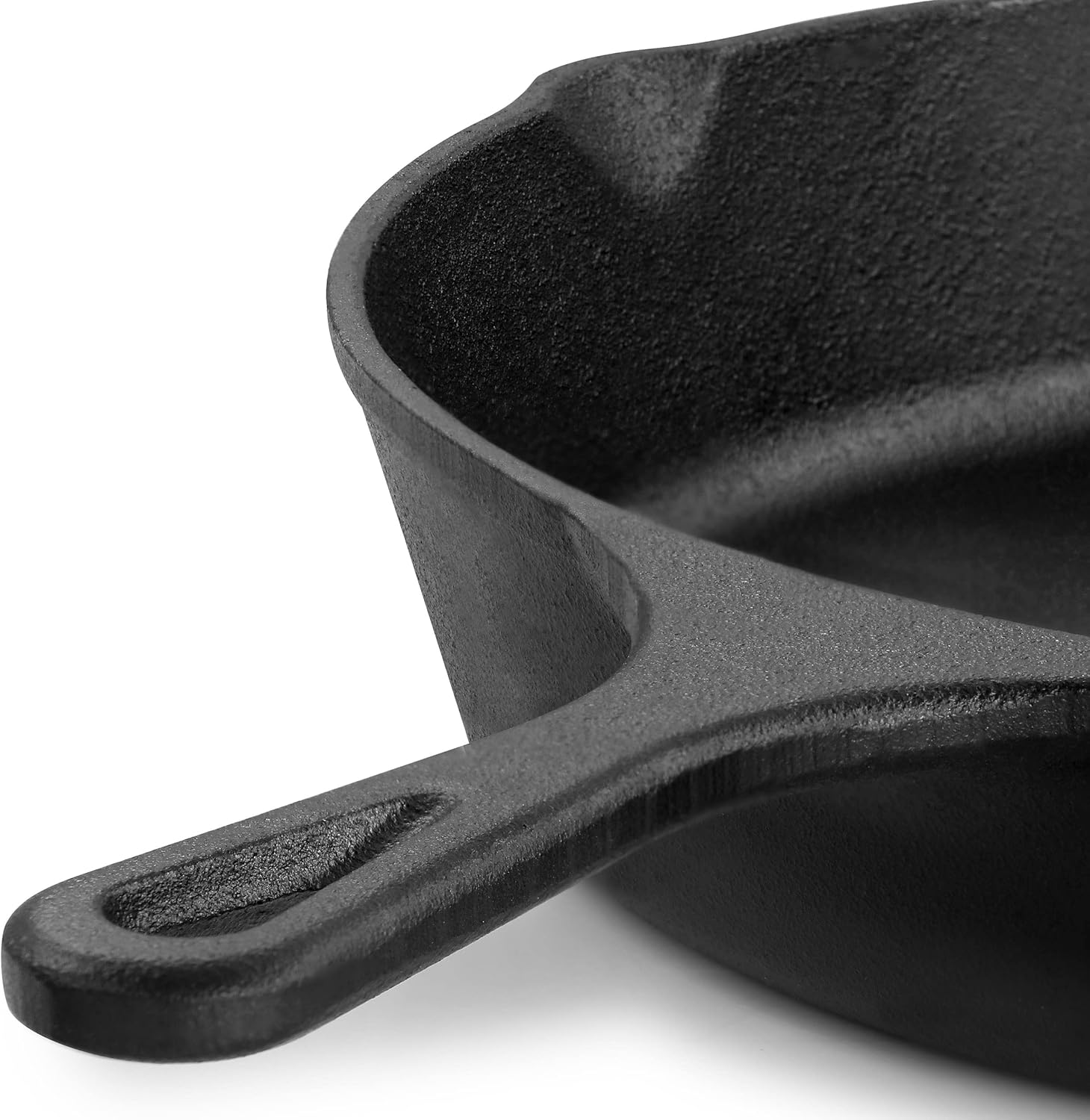 MegaChef Pre-Seasoned Round Cast Iron Frying Pan