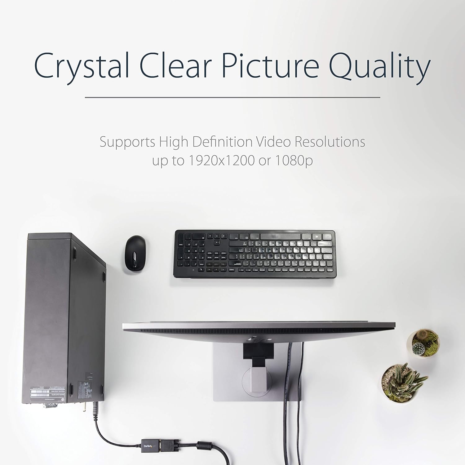 StarTech.com DisplayPort to VGA Adapter - Active DP to VGA Converter