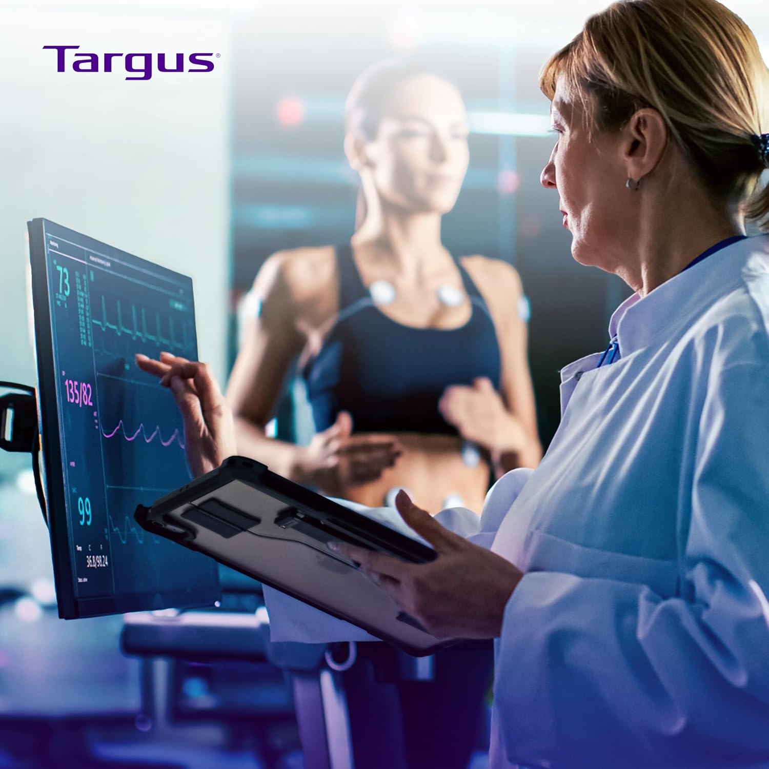 Targus SafePort Rugged Max Case for iPad Pro 13-inch (M4) – MIL-STD Drop Tested, Screen Protector, Kickstand, Hand Strap