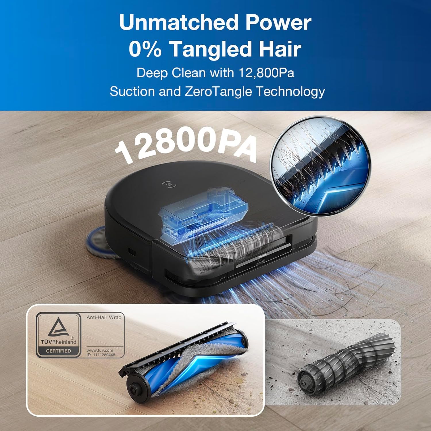 Ecovacs DEEBOT X5 PRO OMNI Robot Vacuum Cleaner - OMNI Station, 12,800Pa Suction, 260min Runtime
