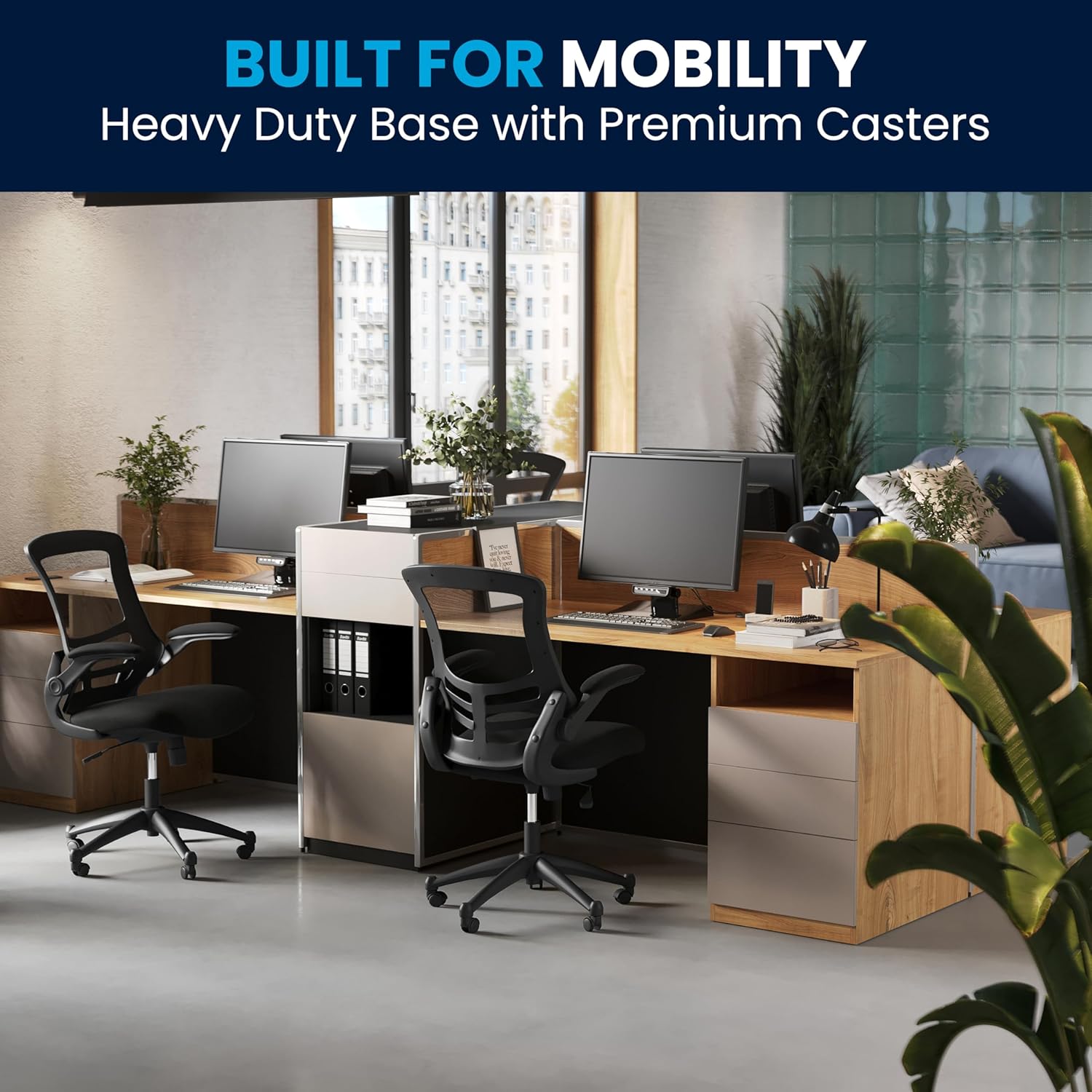 Flash Furniture Kelista Mid-Back Mesh Swivel Office Chair