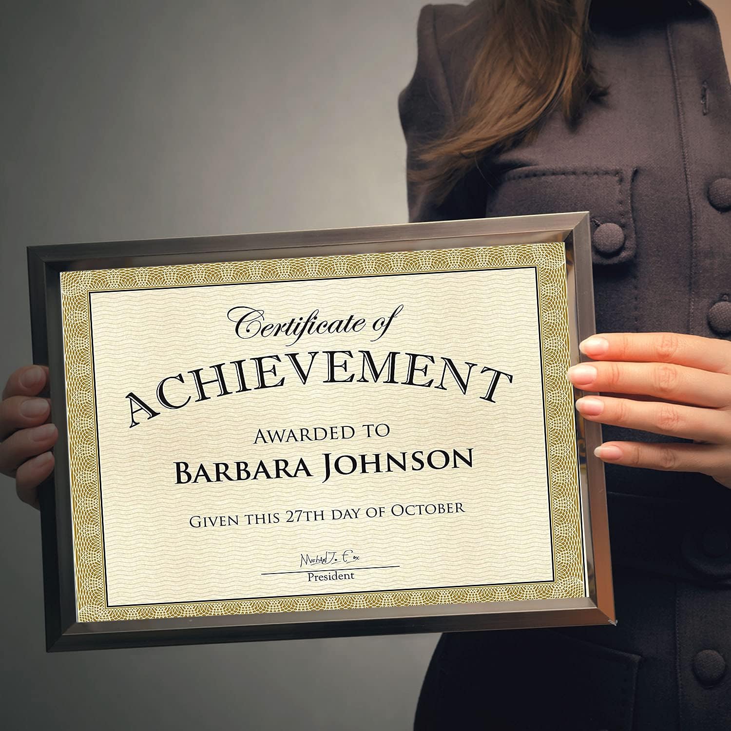 Geographics Diplomat Printable Certificates - 24 lb Basis Weight - 11" Width x 8.5" Length - Inkjet