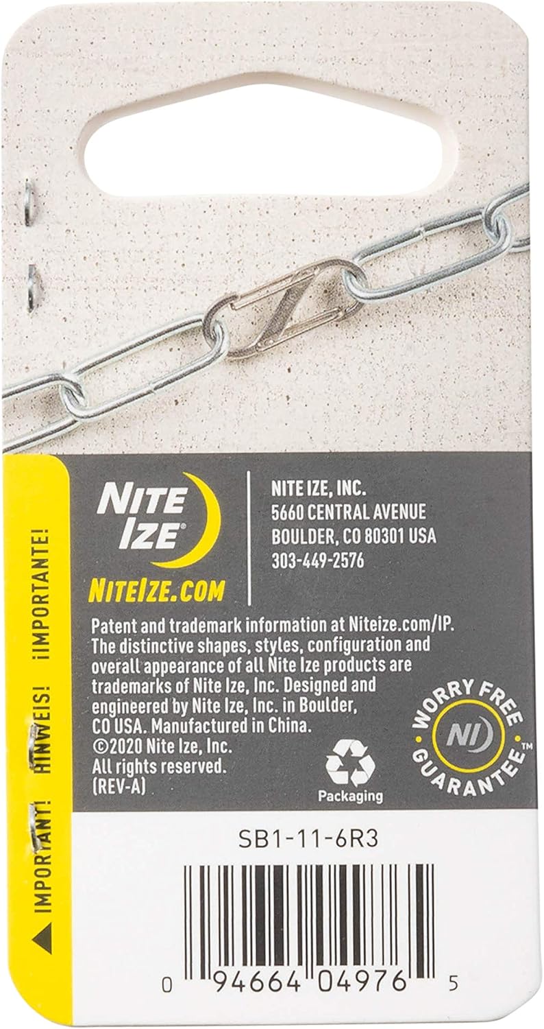 S-Biner Stainless Steel Dual Carabiner #1 - 6 Pack - Stainless