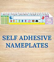 CARSON DELLOSA EDUCATION Traditional Manuscript Desk Name Plates