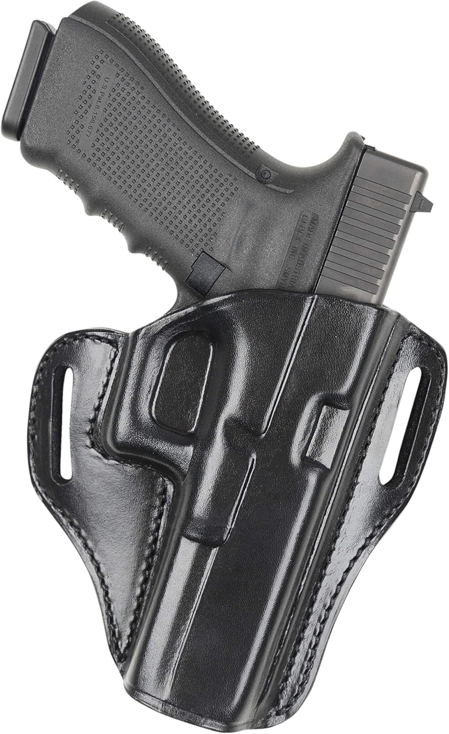 BIANCHI Model 57 Remedy Open-Top Full-Grain Leather Belt Slide Holster