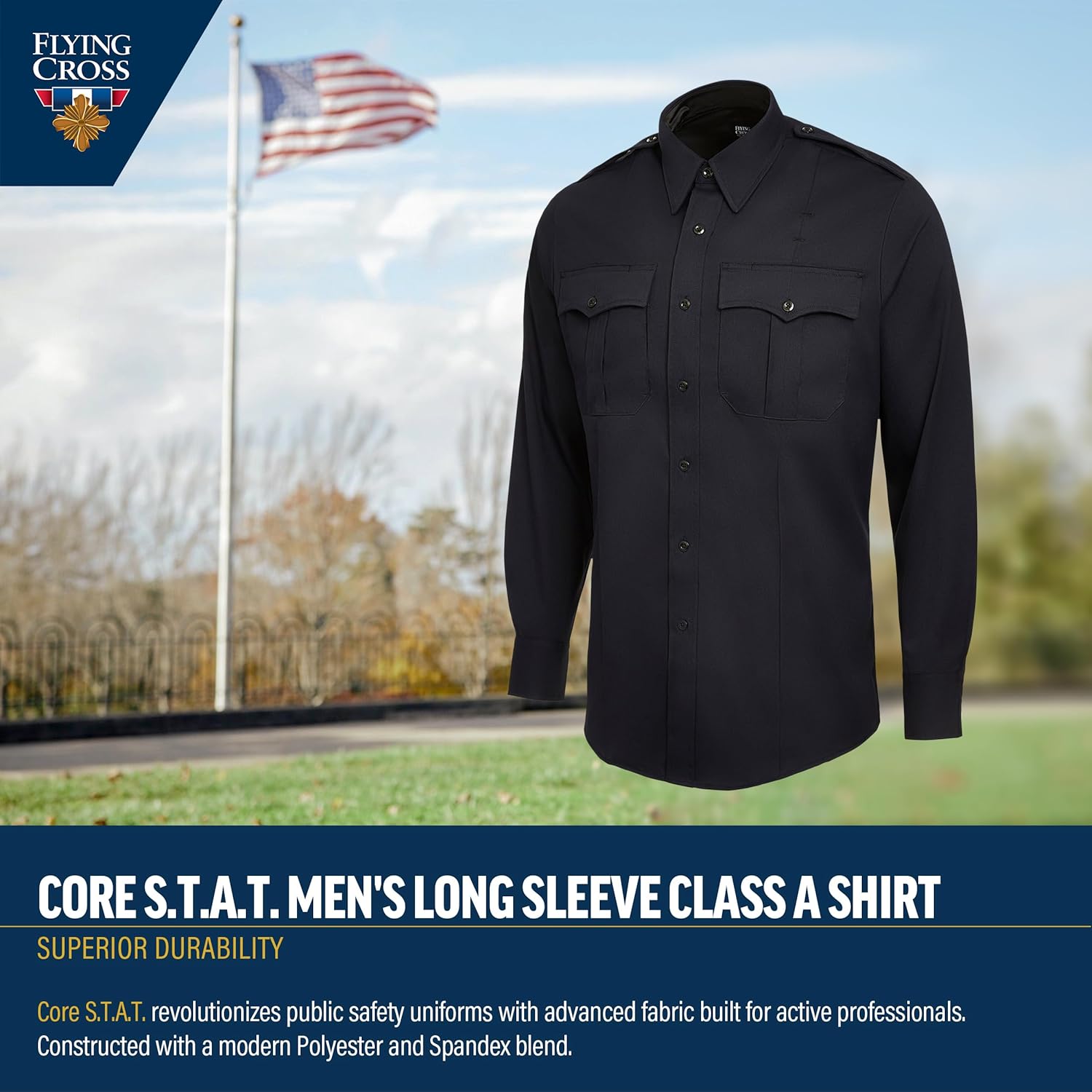 Flying Cross Core Flex/Core S.T.A.T. Men's Class A Long Sleeve Shirt